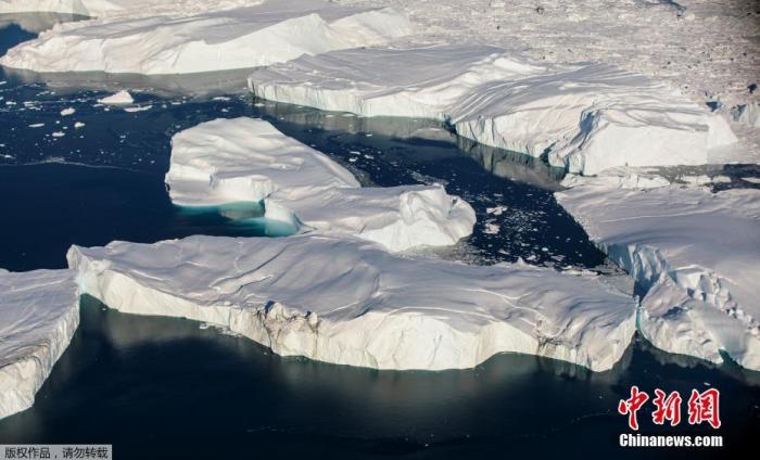 资料图：格陵兰岛，实拍雅各布港冰川。